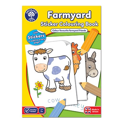 Sticker Colouring Book - Farmyard (3+ Years)