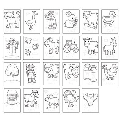 orchard toys - Sticker Colouring Book - Farmyard (3+ Years) - swanky boutique malta