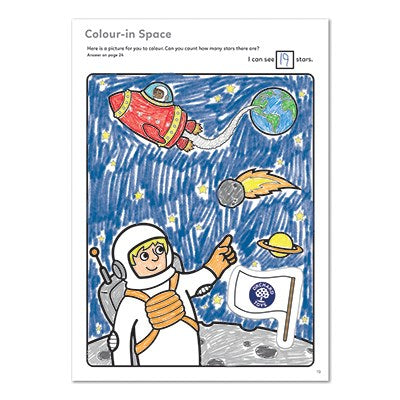orchard toys - Sticker Colouring Book - Outer Space (3+ Years) - swanky boutique malta