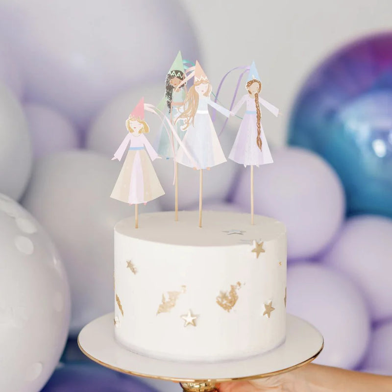 meri meri - cake toppers set of 4 magical princess - swanky boutique malta