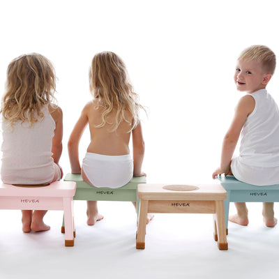 Stool, rubberwood - Champagne pink