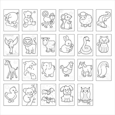 orchard toys - Sticker Colouring Book - Animals (3+ Years) - swanky boutique malta