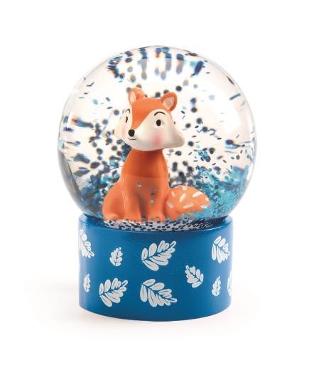 djeco - snow globe mini fox - swanky boutique malta