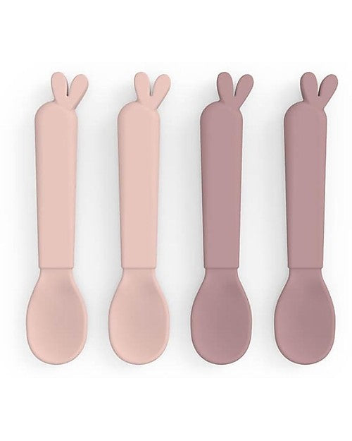 Cutlery Spoons 4-Pack Set, 100% PP - Powder Pink