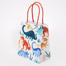 Party Gift Bags, 8 Pack - Dinosaur Kingdom