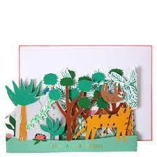 Card - Birthday, 3D Scene (Safari)