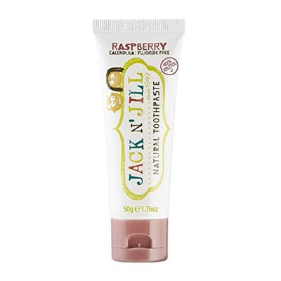 jack n' jill - baby toothpaste natural vegan raspberry flavour 50g - swanky boutique malta