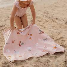 Little Dutch - Beach Towel Flowers & Butterflies - Swanky Boutique