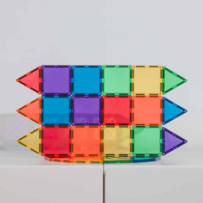 Connetix - Magnetic Tiles Rainbow Mini Pack (24 Pieces) - Swanky Boutique