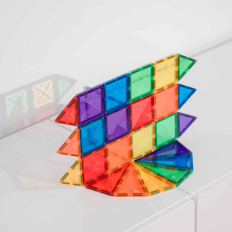 Connetix - Magnetic Tiles Rainbow Mini Pack (24 Pieces) - Swanky Boutique