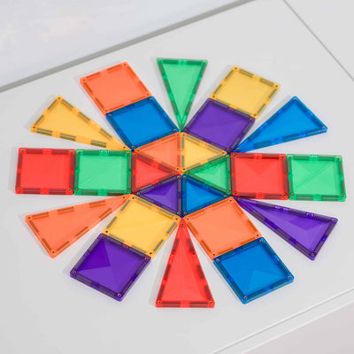 Connetix - Magnetic Tiles Rainbow Mini Pack (24 Pieces) - Swanky Boutique