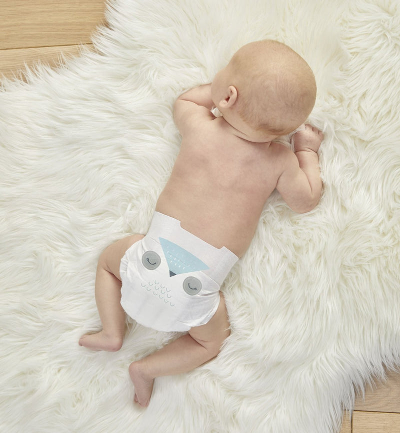 Kit & Kin - eco nappies, Size 1 Owl & Lamb – 2-5 kg (40 pack) - swanky boutique malta