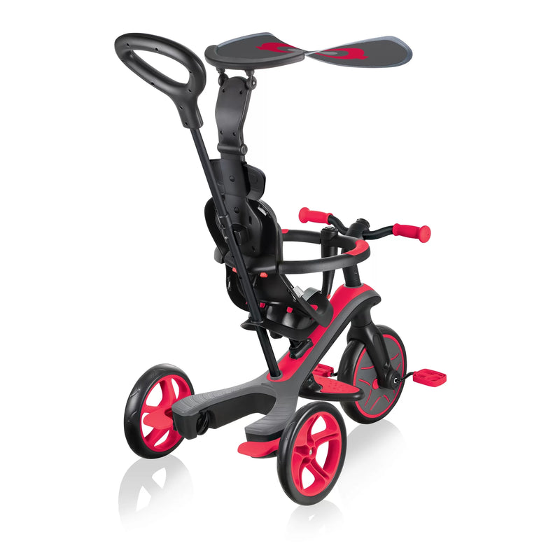 Globber - Tricycle 4-in-1 10 Months - 5 Years Explorer Red - Swanky Boutique