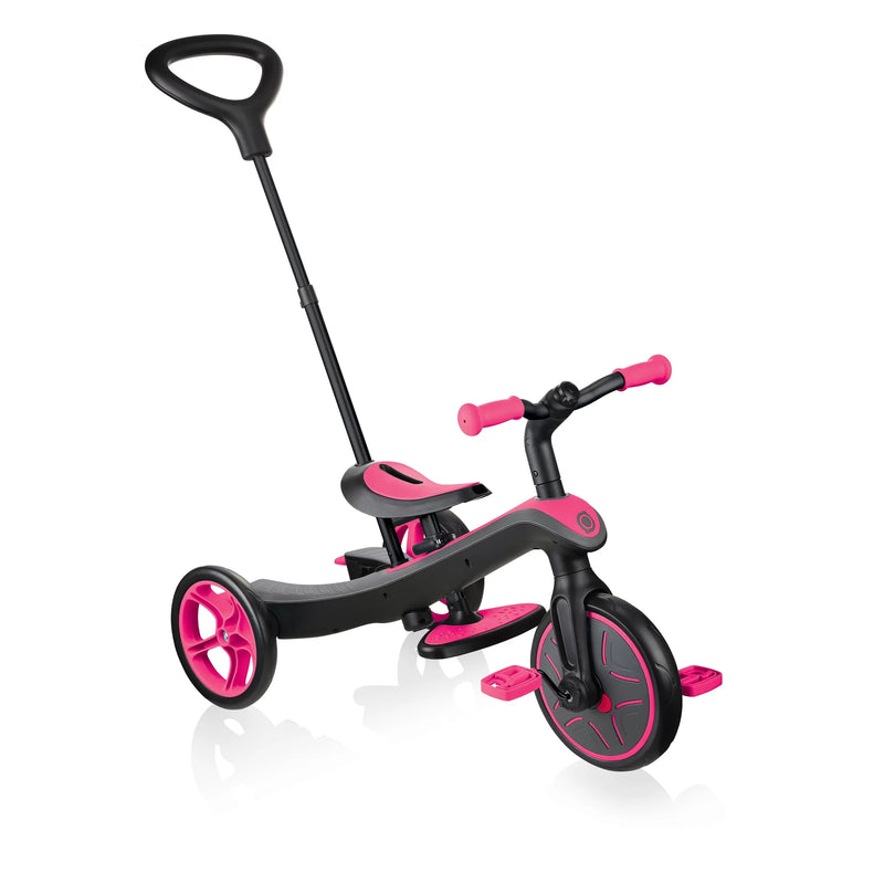 Globber - Tricycle 4-in-1 10 Months - 5 Years Explorer Pink - Swanky Boutique