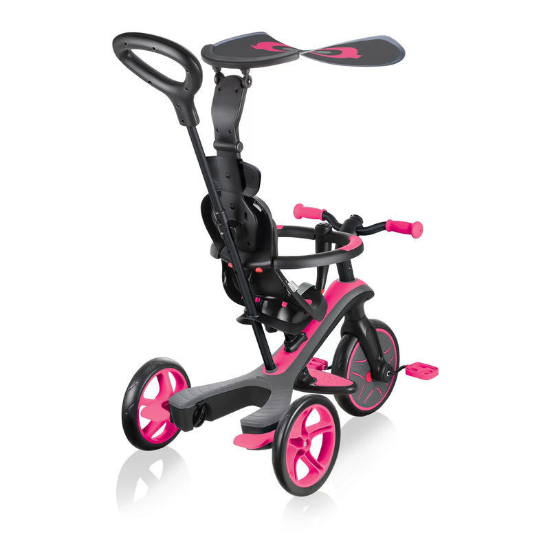 Globber - Tricycle 4-in-1 10 Months - 5 Years Explorer Pink - Swanky Boutique