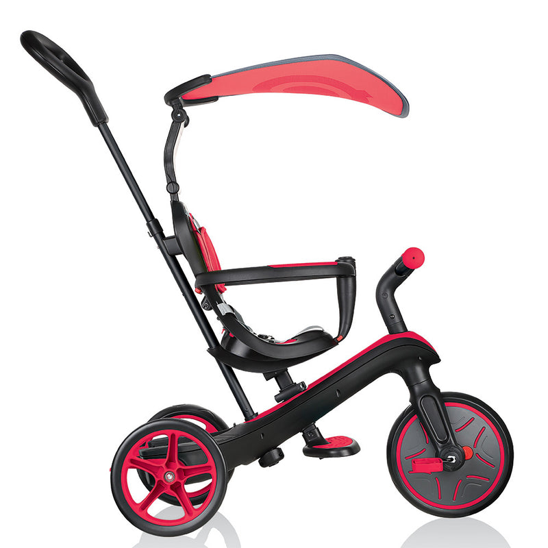 Globber - Tricycle 4-in-1 10 Months - 5 Years Explorer Red - Swanky Boutique