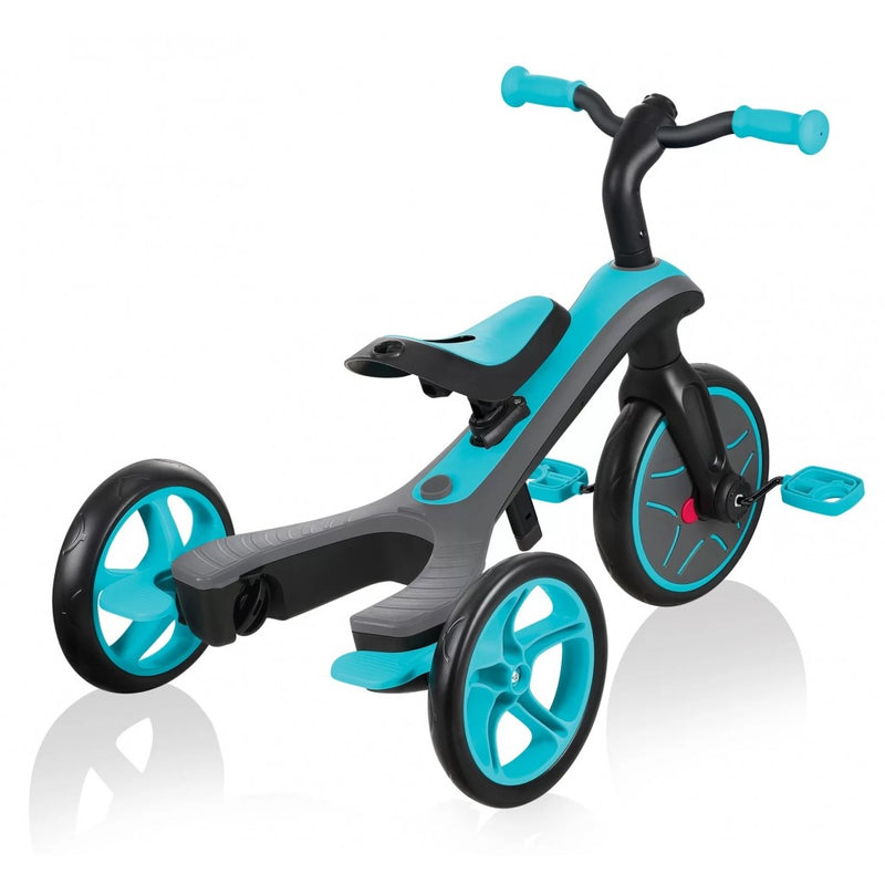 Globber - Tricycle 4-in-1 10 Months - 5 Years Explorer Teal - Swanky Boutique