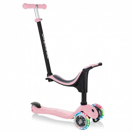 Globber - Scooter GO.UP Deluxe LED Lights Deep Pastel Pink - Swanky Boutique