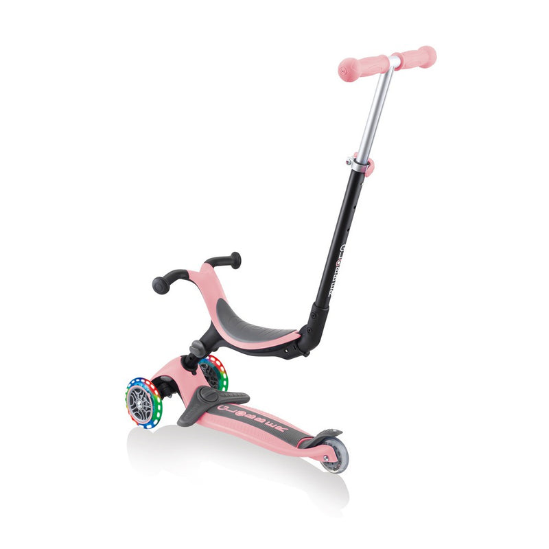 Globber - Scooter GO.UP Deluxe LED Lights Deep Pastel Pink - Swanky Boutique