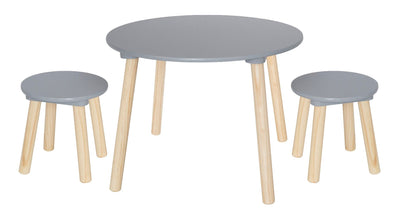 Jabadabado - Table and 2 Stools White - Swanky Boutique