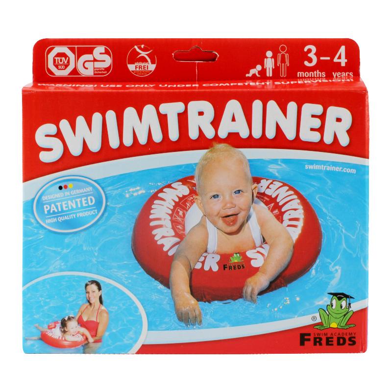 freds swim academy - inflatable swim trainer ring classic red 3 months - 4 years old - swanky boutique malta