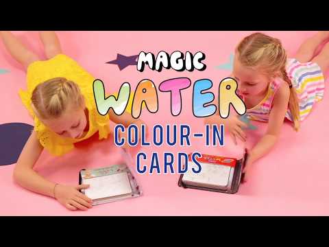 Floss & Rock - Magic Water Colour-In Cards Fairy Unicorn - Swanky Boutique
