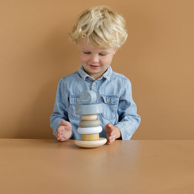 Rocking Ring Stacker - Ocean Blue