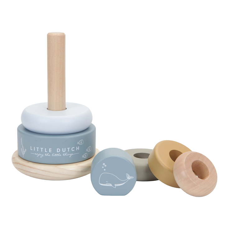 Rocking Ring Stacker - Ocean Blue