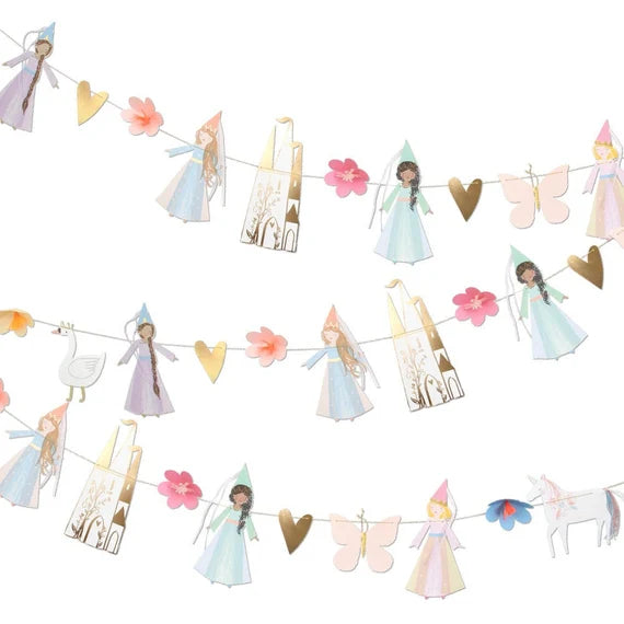 meri meri - garland 3d paper princess - swanky boutique malta