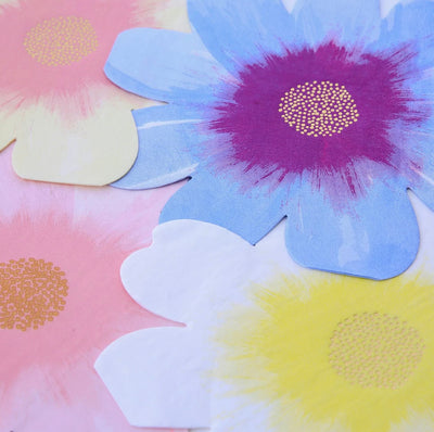 meri meri - napkins set of 16 flower garden - swanky boutique malta