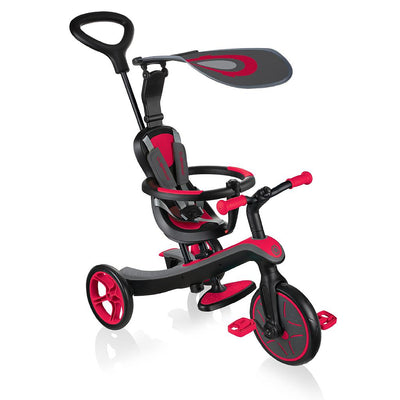 Globber - Tricycle 4-in-1 10 Months - 5 Years Explorer Red - Swanky Boutique