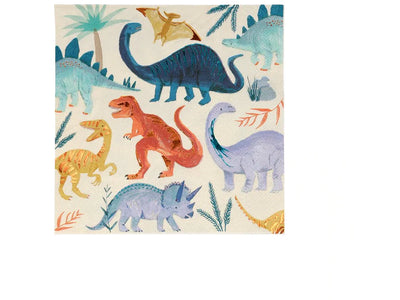 meri meri - napkins large set of 16 dinosaur - swanky boutique malta