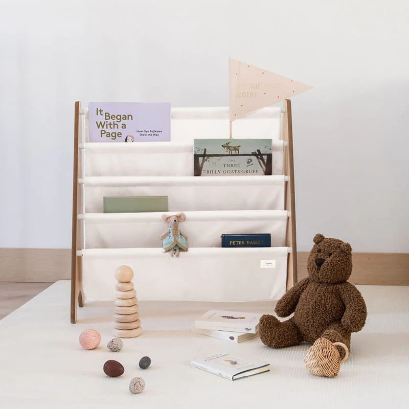 3 Sprouts - Bookcase Montessori Cream - Swanky Boutique