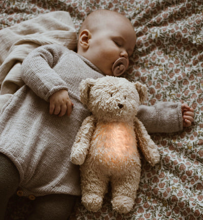 Humming Bear with Light & Cry Sensor - Cappuccino