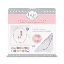 lulujo - First Year Kit - Milestone Swaddle + 14 Cards - 'Isn’t she Lovely' - swanky boutique malta