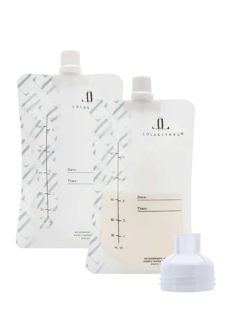 Breast Pump Accessories - Storage Bags with Adapter, 10 Pack