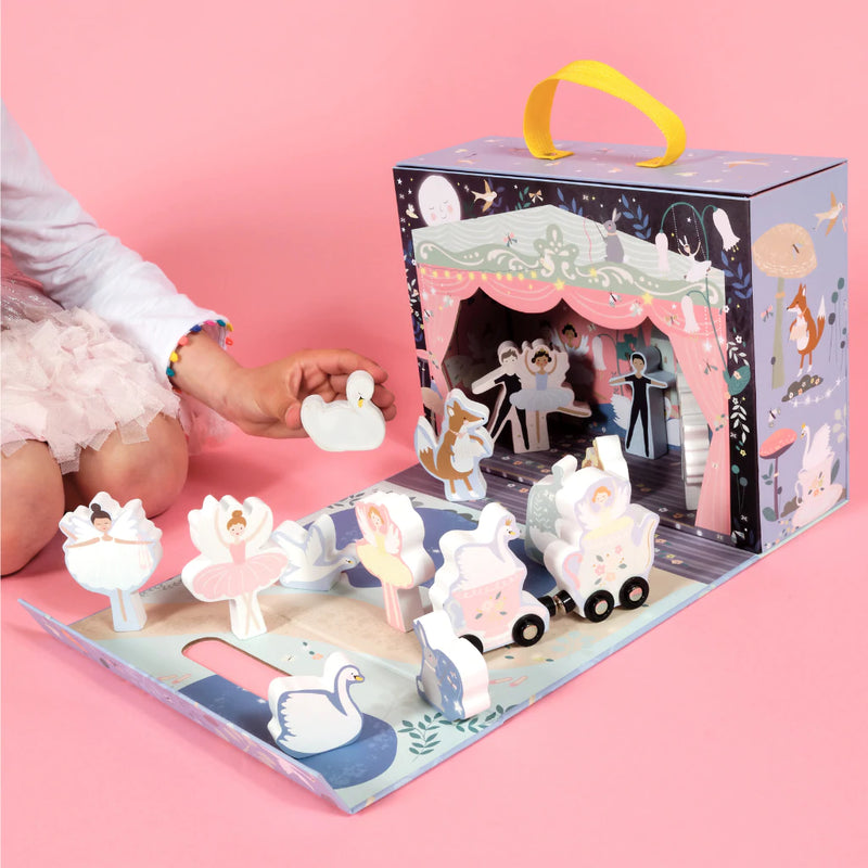 Play Box with Wooden Pieces - Enchanted Ballerina