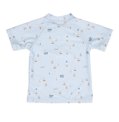 Little Dutch - Swim T Shirt Short Sleeves Sailors Bay Bay Blue UPF 50+ - Swanky Boutique