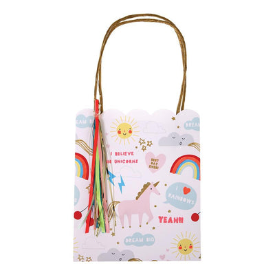 meri meri - party gift bags 8 pack i believe in unicorns - swanky boutique malta