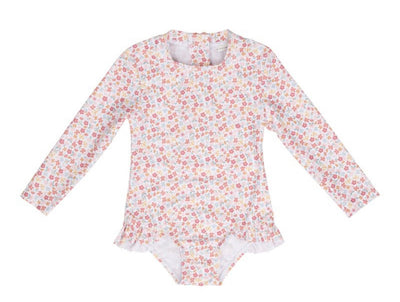 Little Dutch - Swimsuit Long Sleeves Ruffles Summer Flowers UPF 50+ - Swanky Boutique