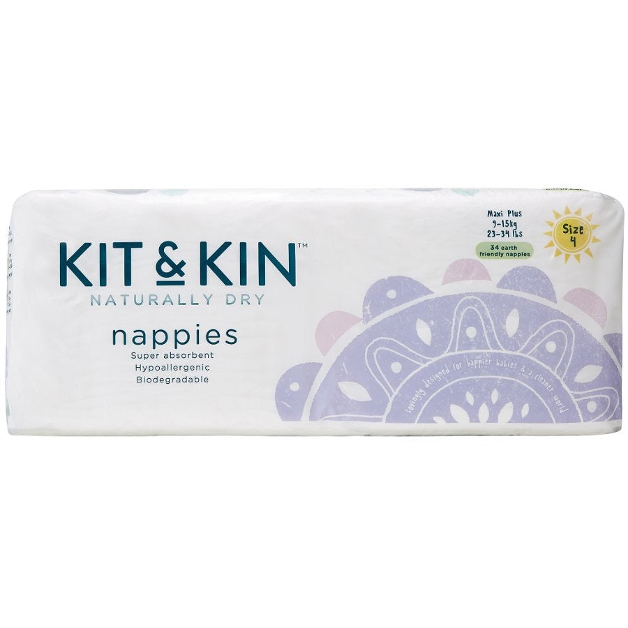 Kit Kin Eco Nappies, Size Tiger Fox – 9-14kg (32 pack