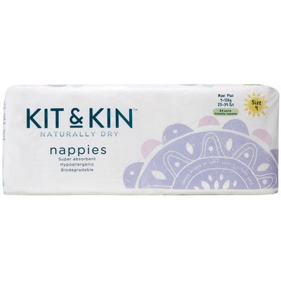 Kit & Kin - eco nappies, Size 4 Tiger & Fox – 9-14kg (32 pack) - swanky boutique malta