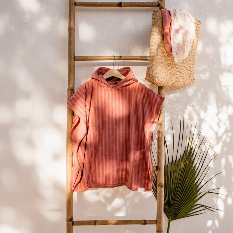 Little Dutch - Beach Poncho Cotton Blush Pink - Swanky Boutique