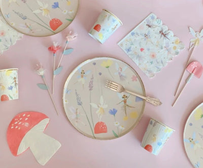 meri meri - plates fsc paper pack of 8 fairy - swanky boutique malta