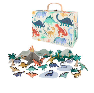 meri meri - advent calendar suitcase dinosaur kingdom - swanky boutique malta