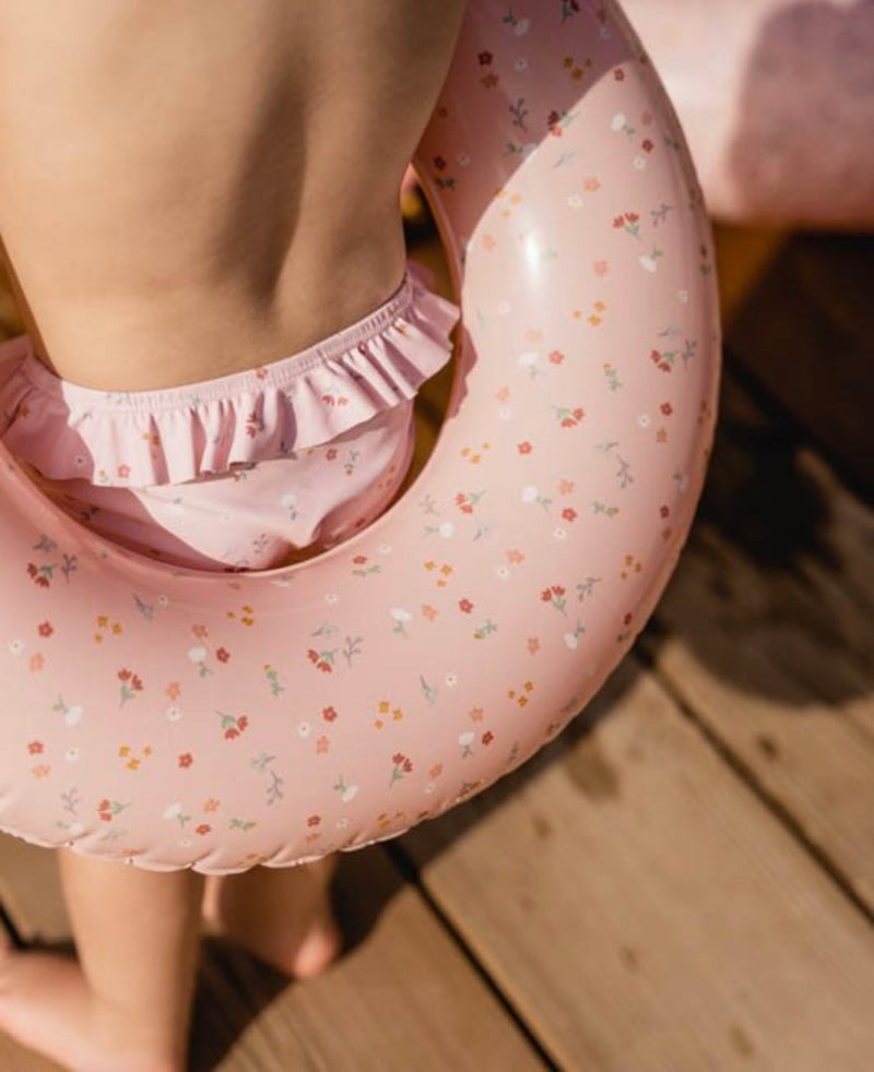Little Dutch - Swim Pants Ruches Little Pink Flowers UPF 50+ - Swanky Boutique