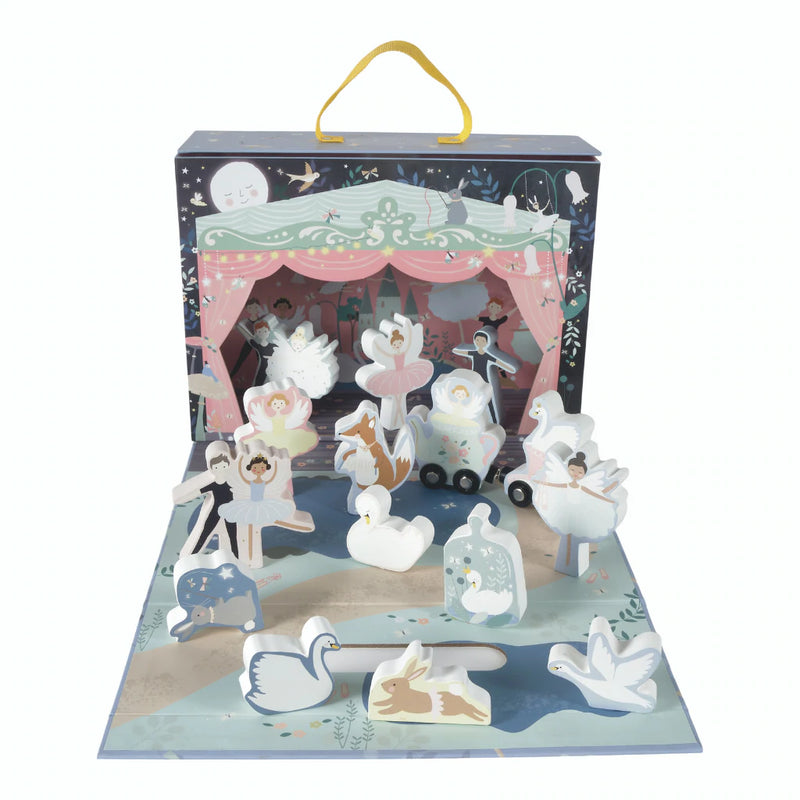 Play Box with Wooden Pieces - Enchanted Ballerina
