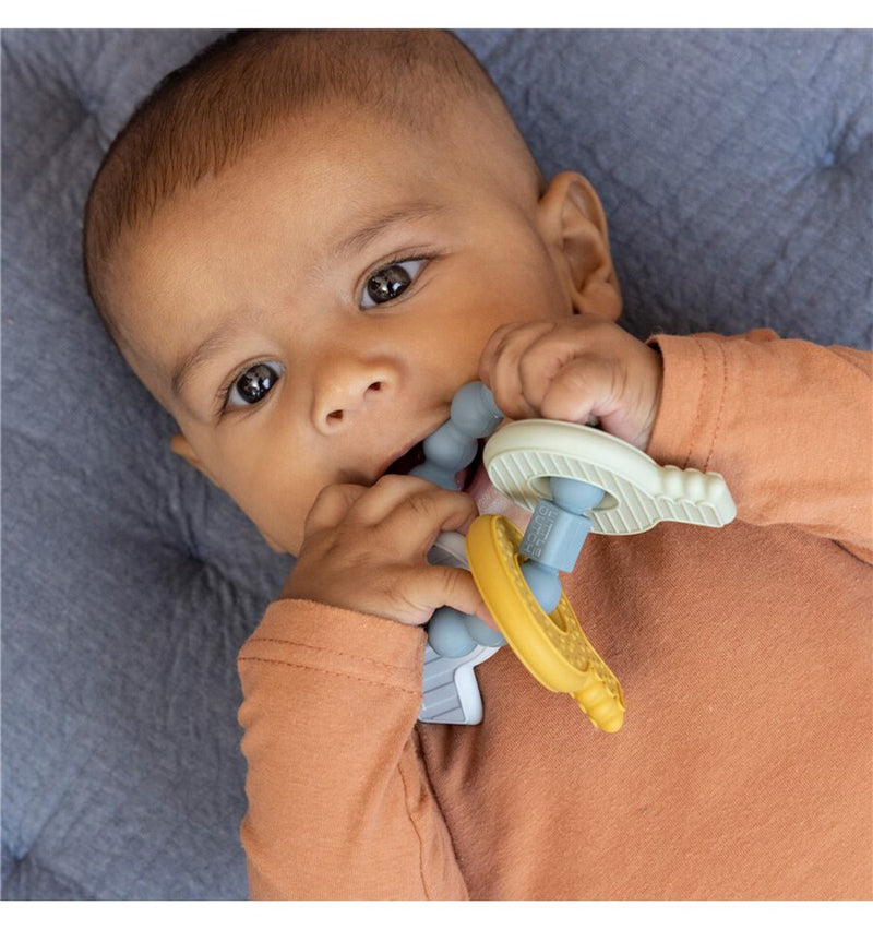 Little Dutch - Teething Toy Silicone Keys Blue - Swanky Boutique