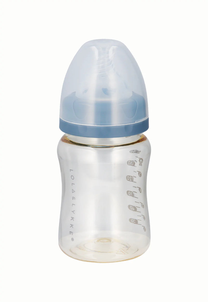 Baby bottle (180ml) (BPA Free) with non-collapsible teat