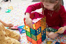 Magnetic Tiles, Pastel Rainbow - Square Expansion Pack (40 Pieces)